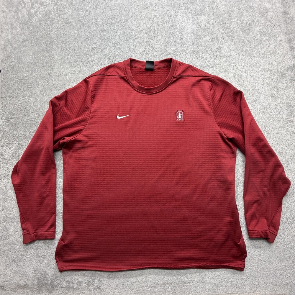 Stanford Cardinal Sweatshirt Mens 2XL Red NCAA College Football Nike Pullover